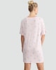 image 3 of F&F Snowflake Print Short Sleeved Nightdress in Pink