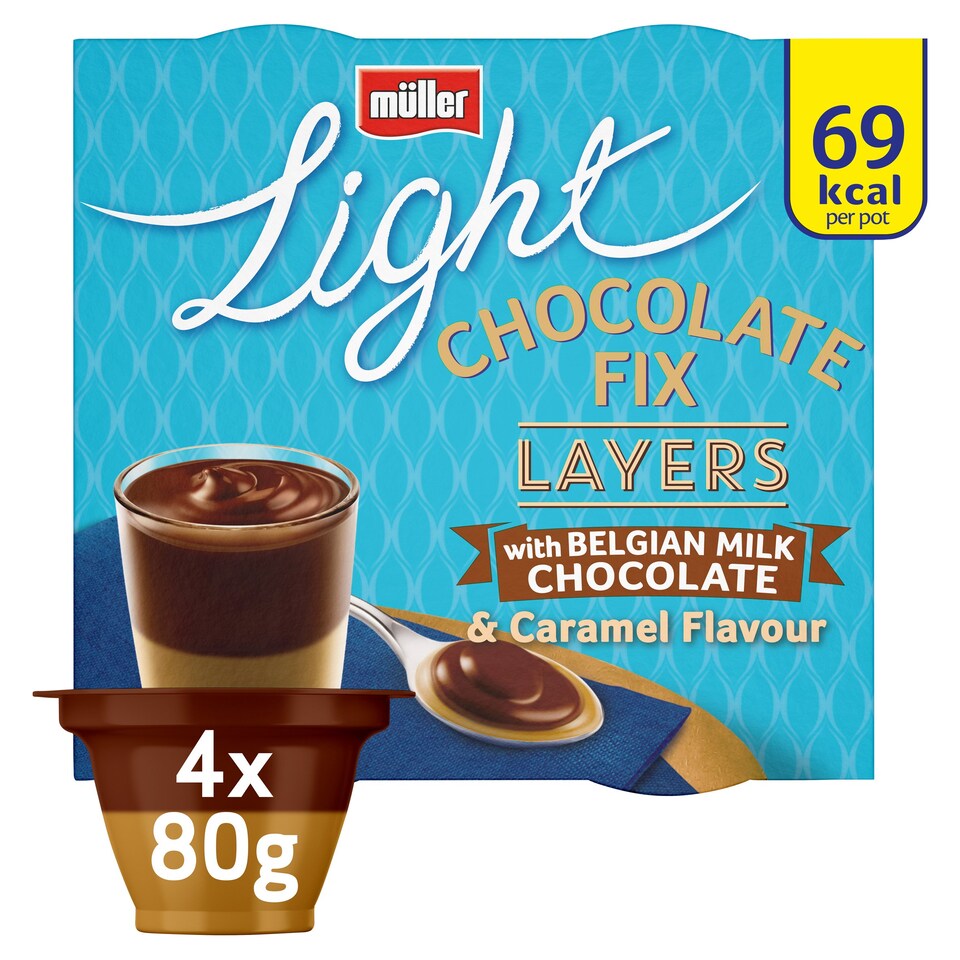 image 1 of Muller Light Chocolate Fix Layers Dessert 4 X80g