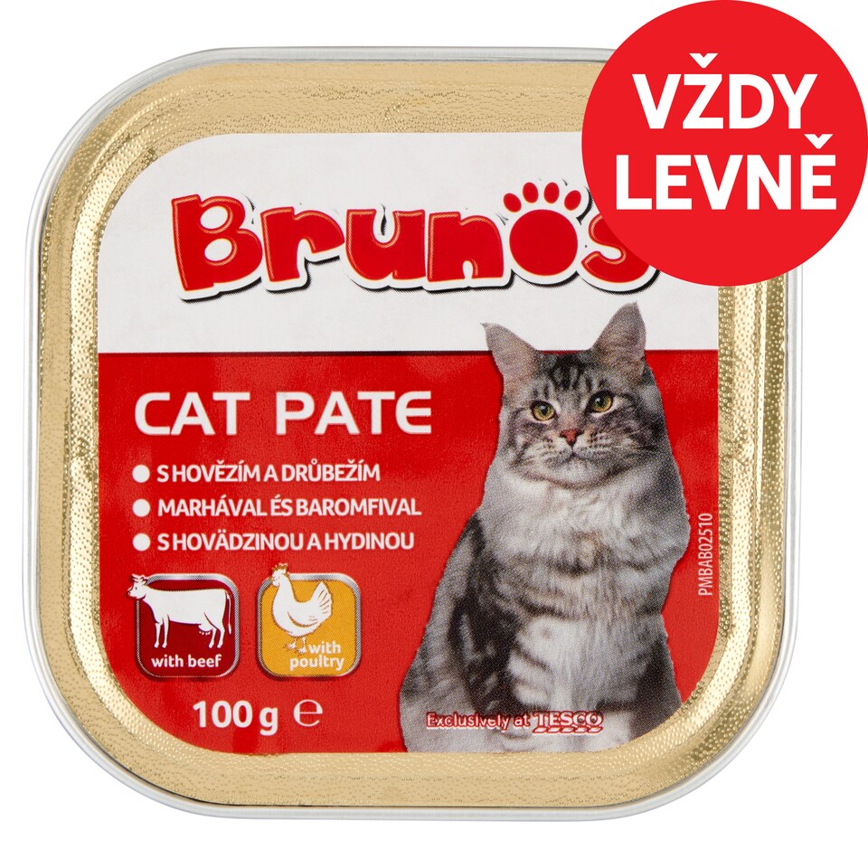 Brunos Pate with Beef and Poultry 100g