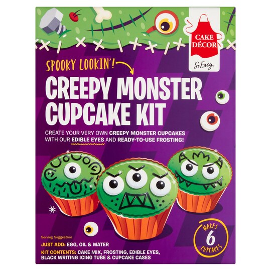 Cake Decor Creepy Monster Cupcake Kit 289G Tesco Groceries