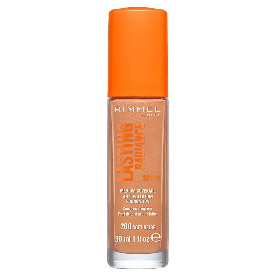 image 1 of Rimmel Lasting Radiance Foundation Soft Beige 30Ml