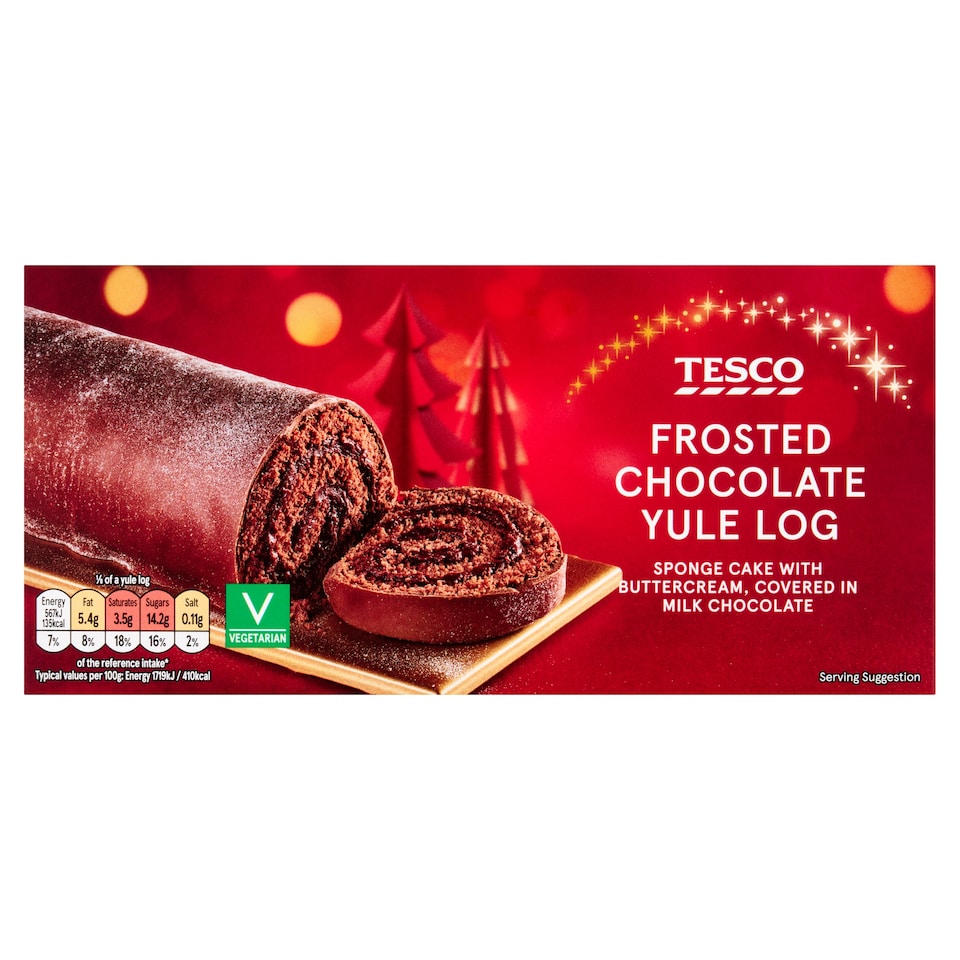 Tesco Chocolate Yule Log 260G