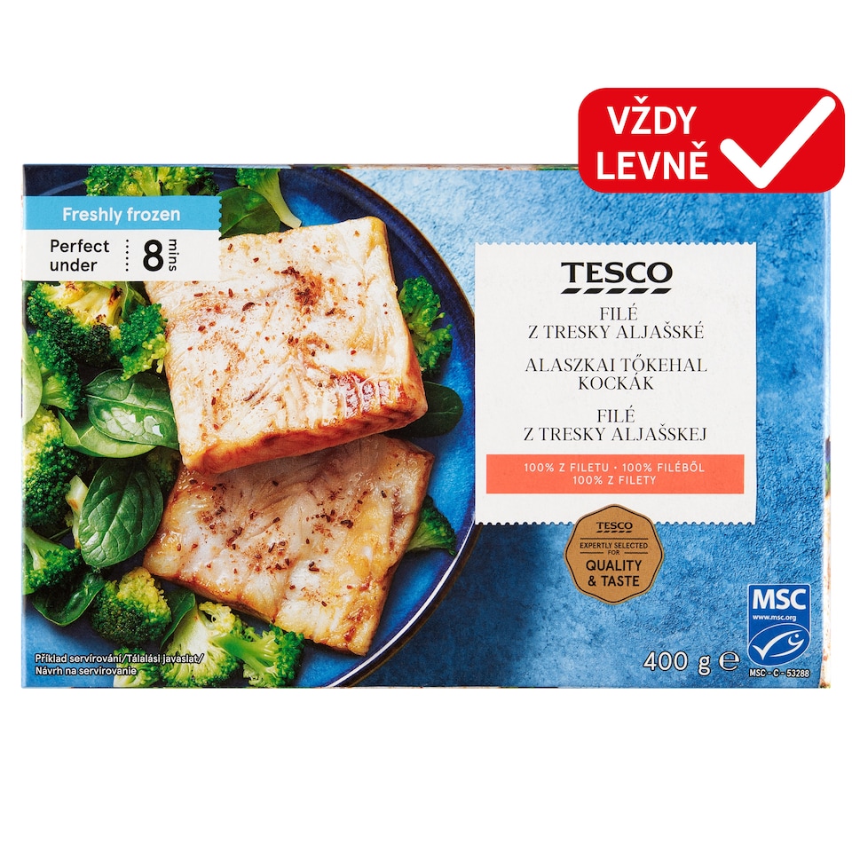 Tesco Alaska Cod Fillet 400g