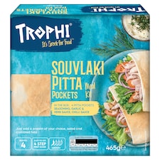 Trophi Souvlaki Pitta Pocket Meal Kit 465g