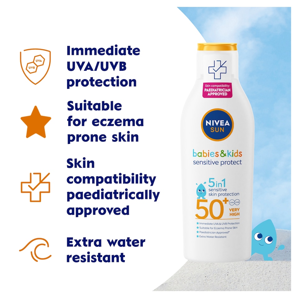 image 1 of Nivea Sun Lotion Kids Pure & Sensitive 200Ml