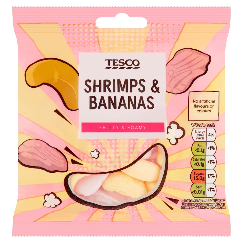 Tesco Shrimps And Bananas 80G
