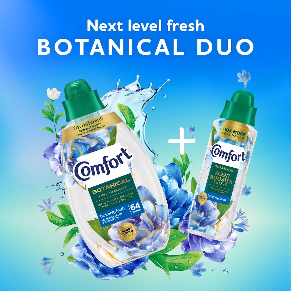 image 1 of Comfort Botanical Heavenly Fresh Fabric Conditioner 64 Wash 960ml