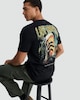 image 1 of F&F Halloween Pure Cotton Last Orders Print Regular Fit T-Shirt in Black