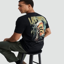 F&F Halloween Pure Cotton Last Orders Print Regular Fit T-Shirt in Black