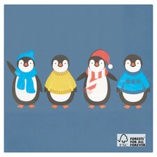 Tesco Penguin Napkin 3Ply 20 Pack