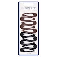 Leo Bancroft Curl Hair Clips Dark 10 Pack