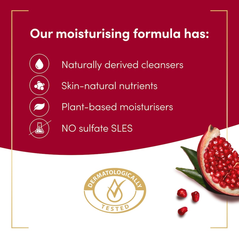image 1 of Dove Reviving Pomegranate & Hibiscus Body Wash Shower Gel 225ml