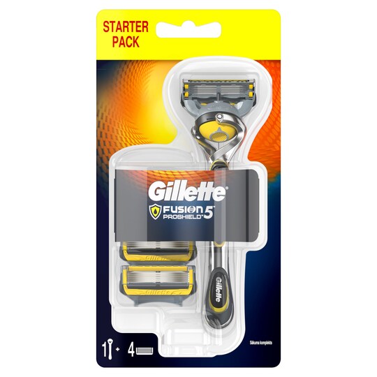 Gillette Fusion Proshield Razor Plus 3 Blades Tesco Groceries