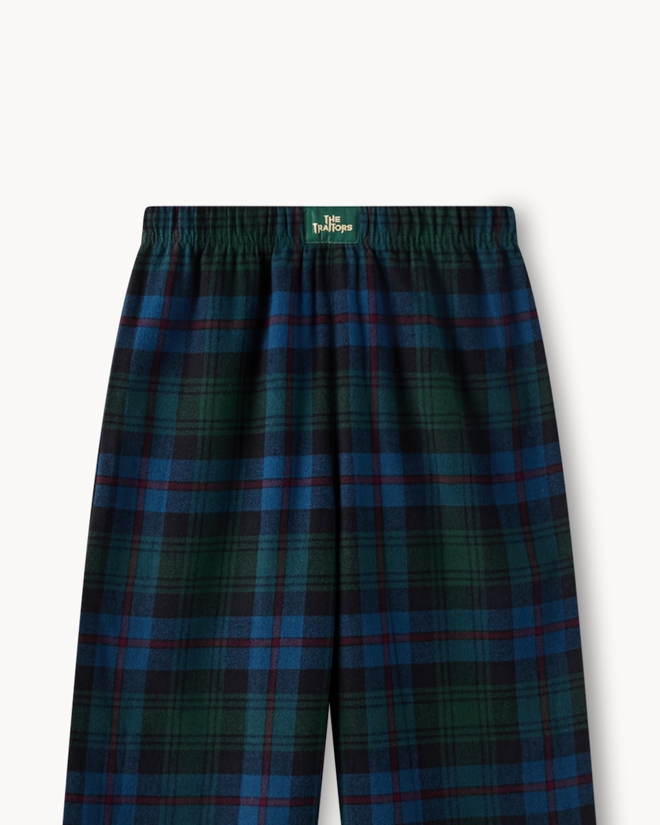 image 1 of The Traitors Pure Cotton Matching Family Pyjama Set in Green