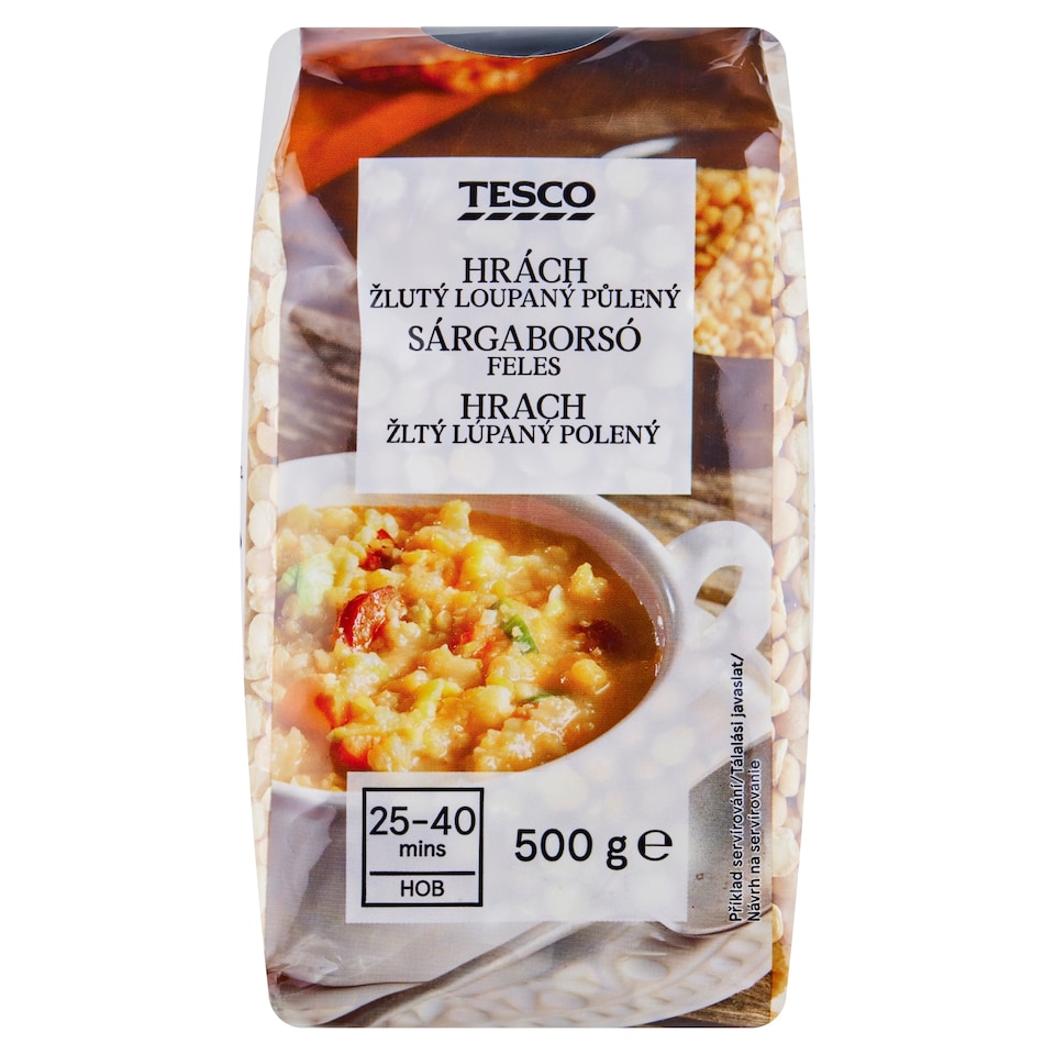Tesco Halved Yellow Peas 500 g