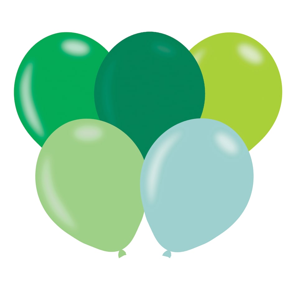 Tesco Green Balloons 10 Pack