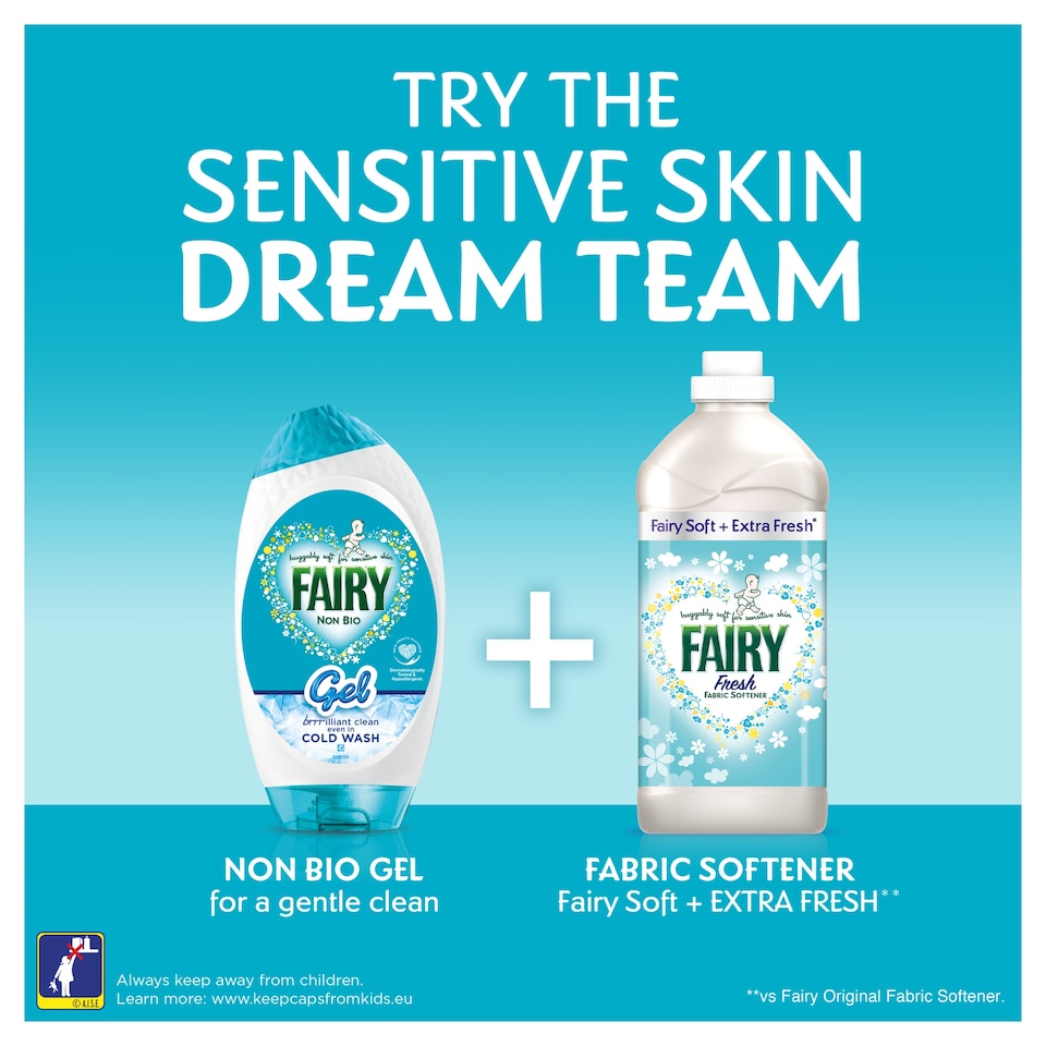 image 1 of Fairy Non Bio Washing Gel 26 Washes 858ml