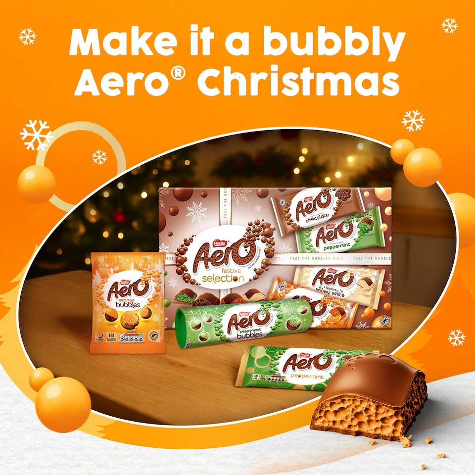 image 1 of Aero Festive Orange Chocolate Sharing Bar 90G