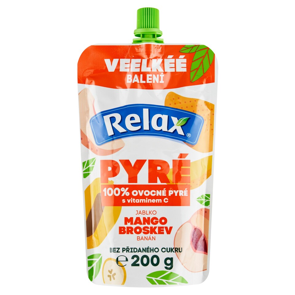 Relax 100% pyré jablko mango broskev banán 200g