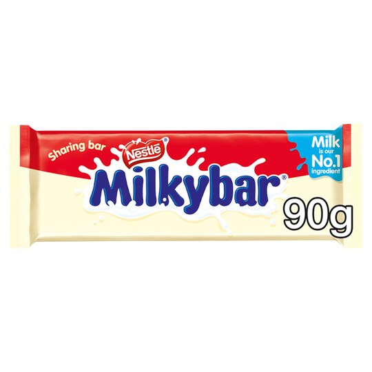 Milkybar White Chocolate Sharing Bar 90G Tesco Groceries