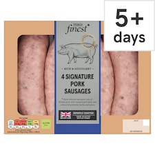Tesco Finest 4 Signature Pork Sausages 440g