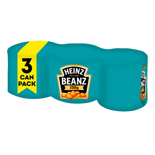 Heinz Baked Beans 3X200g Tesco Groceries