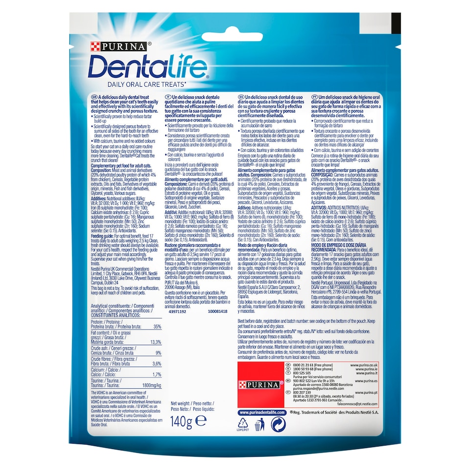 image 1 of Purina Dentalife Daily Oral Care Chicken 140G