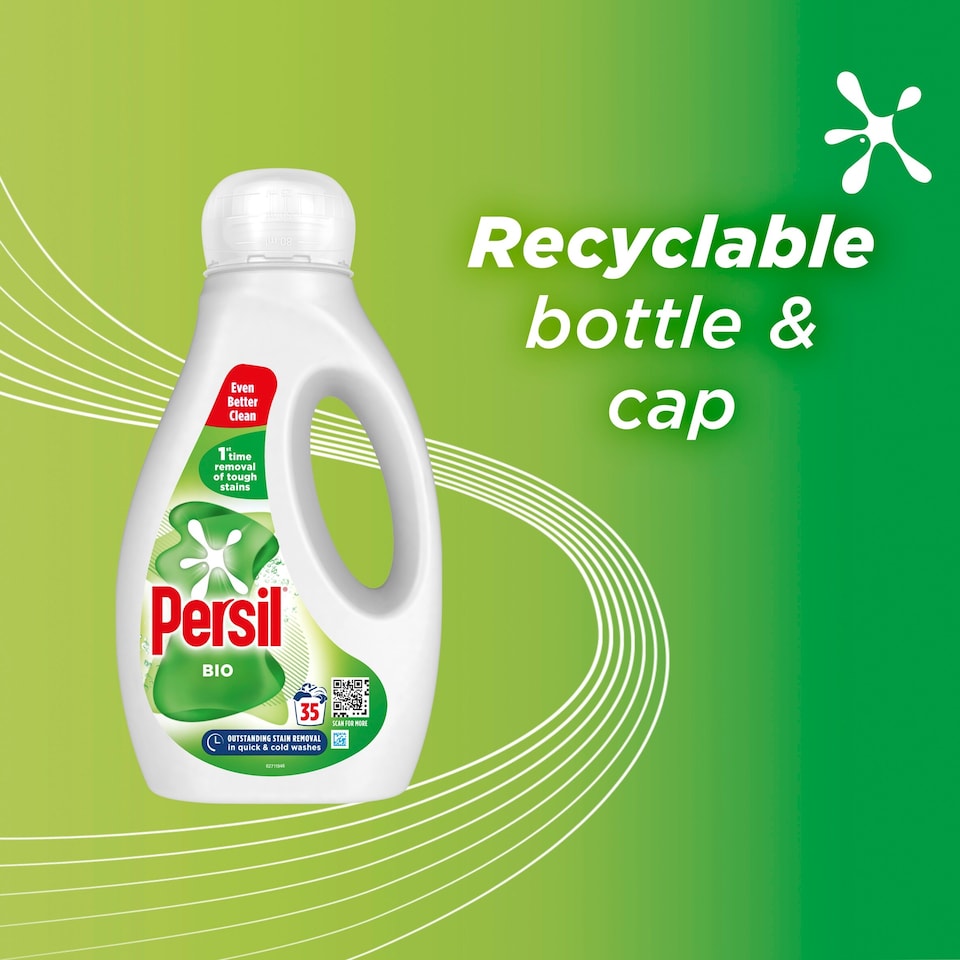 image 1 of Persil Bio Laundry Washing Liquid Detergent 35 Washes 945ML