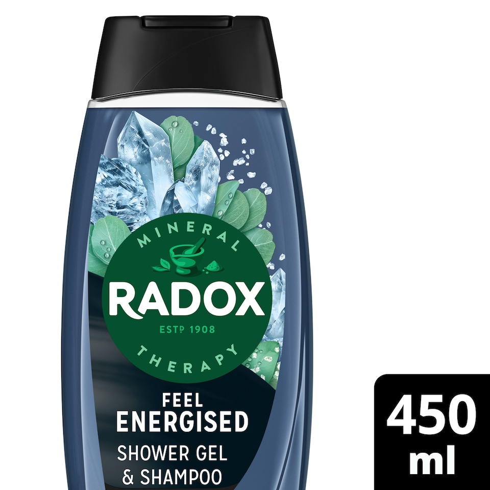 image 1 of Radox For Men Feel Energised 2in1 Shower Gel & Shampoo 450ml