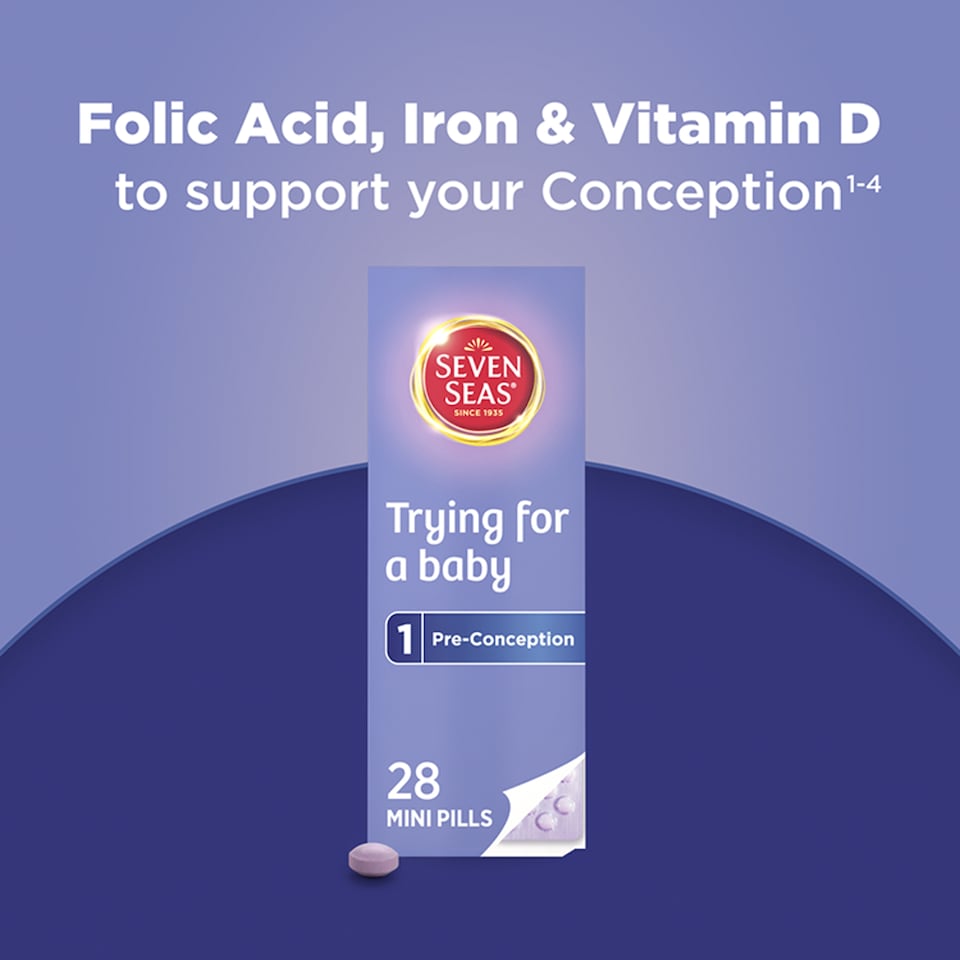image 1 of Seven Seas Trying for a Baby Vitamin & Mineral Mini Pills 28s