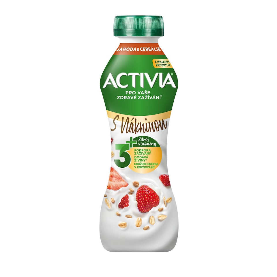 ACTIVIA Nápoj Jahoda/cereálie 270 g
