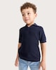 image 2 of F&F Boys Textured Knit Polo Shirt in Navy