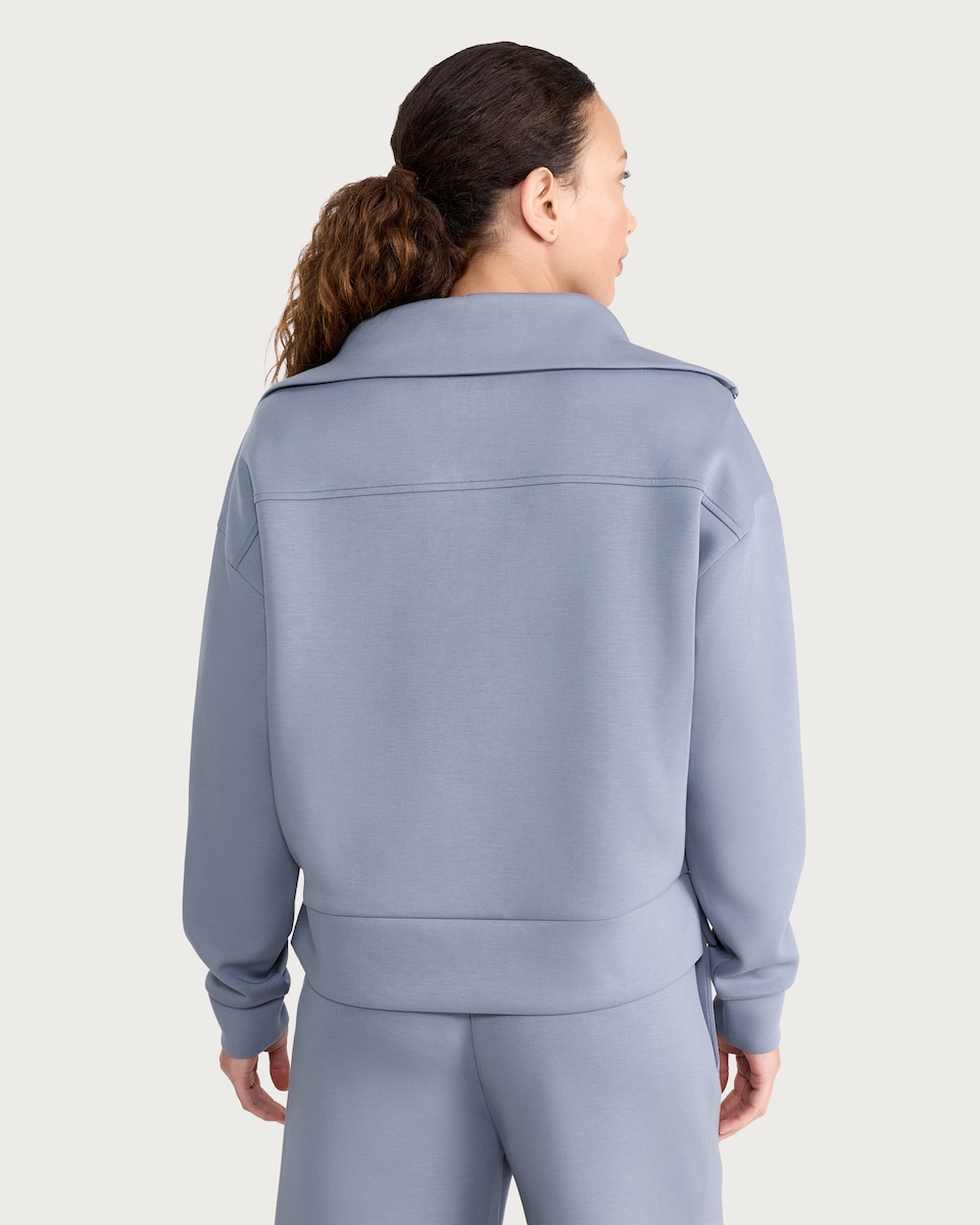 image 1 of F&F Active AFTERCLASS Half Zip Co-ord Sweatshirt in Grey