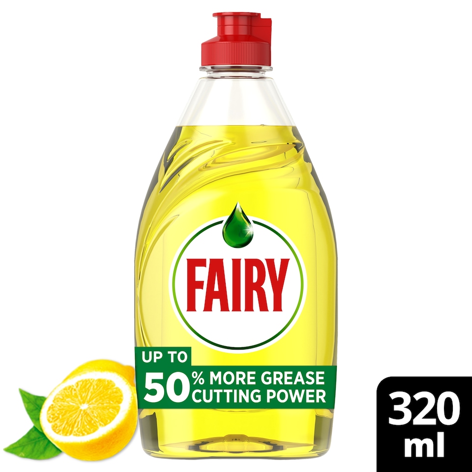 image 1 of Fairy Lemon Washing Up Liquid 320Ml