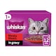 image 1 of Whiskas Adult Wet Cat Food Pouches Meaty Meals in Gravy 12x85g