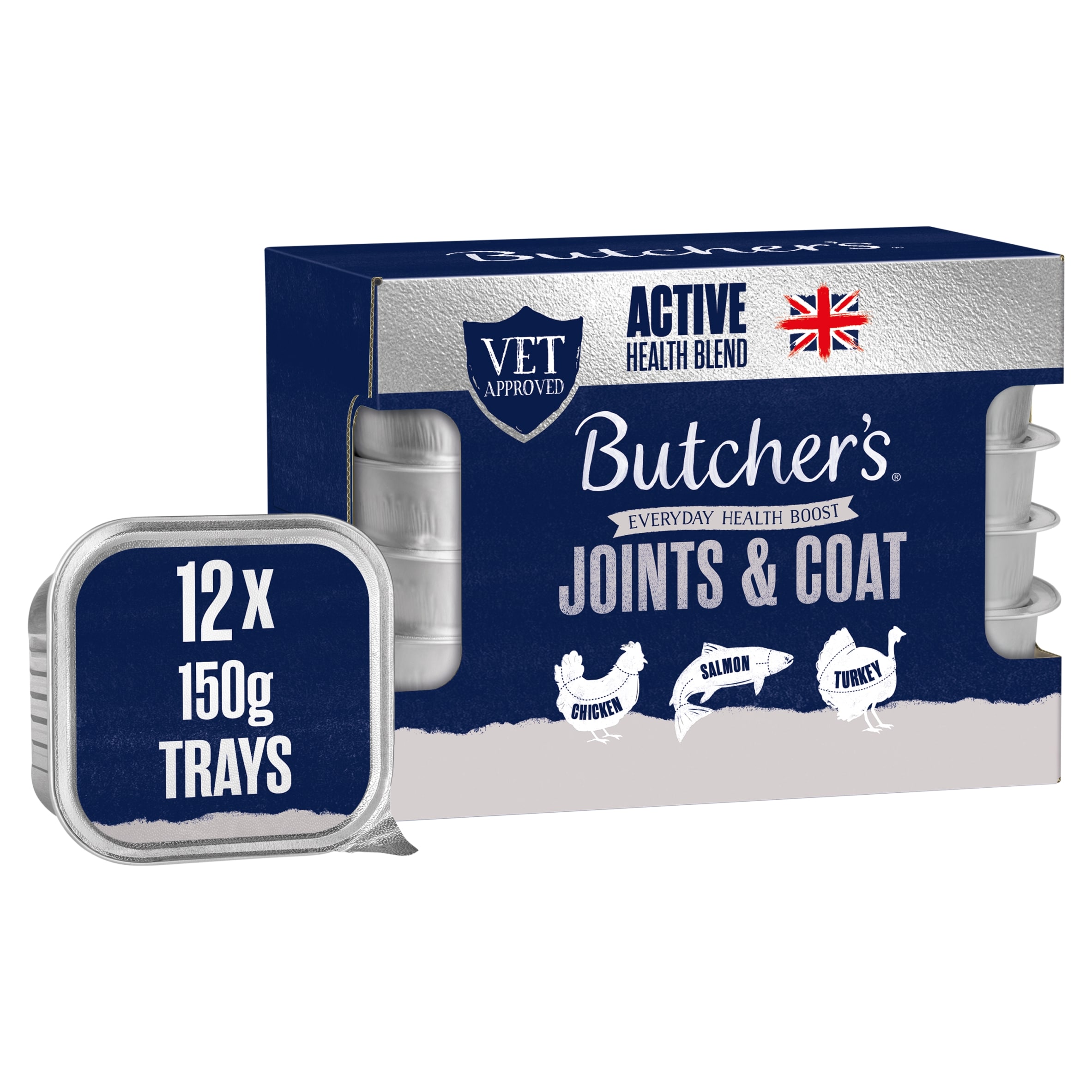 Butchers Joint & Coat Dog Food Mixed Selection 12X150g