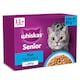 image 1 of Whiskas 11+ Senior Wet Cat Food Fish Favourites in Jelly 12x85g