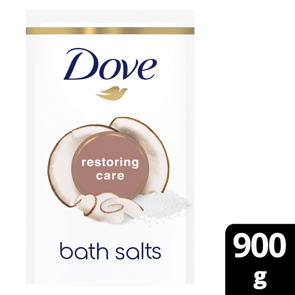 image 1 of Dove Restoring Care Coconut Cacao Bath Salts 900G