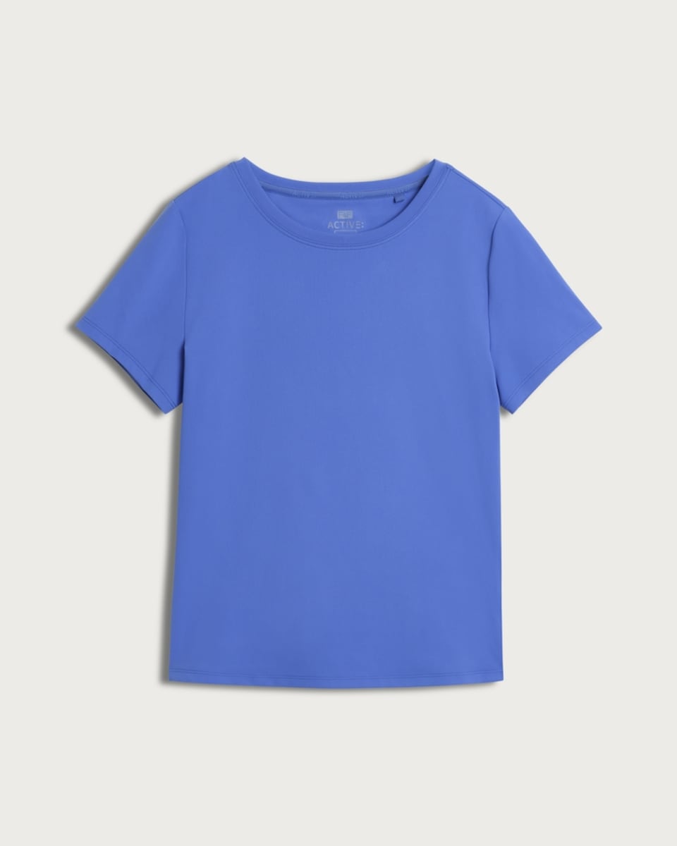 image 1 of F&F Active EVERYHOUR Short Sleeved T-Shirt in Blue