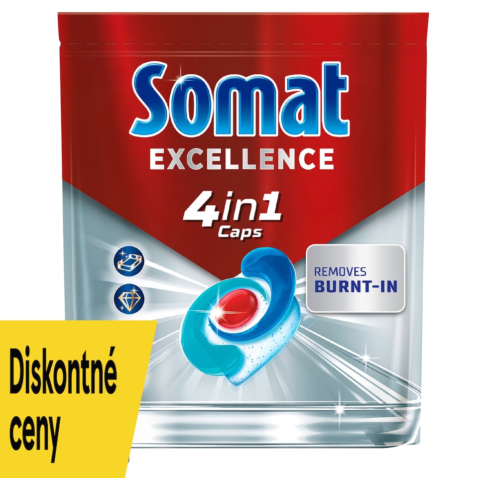 Somat Excellence 4in1 kapsuly do umývačky riadu 50 ks 950 g