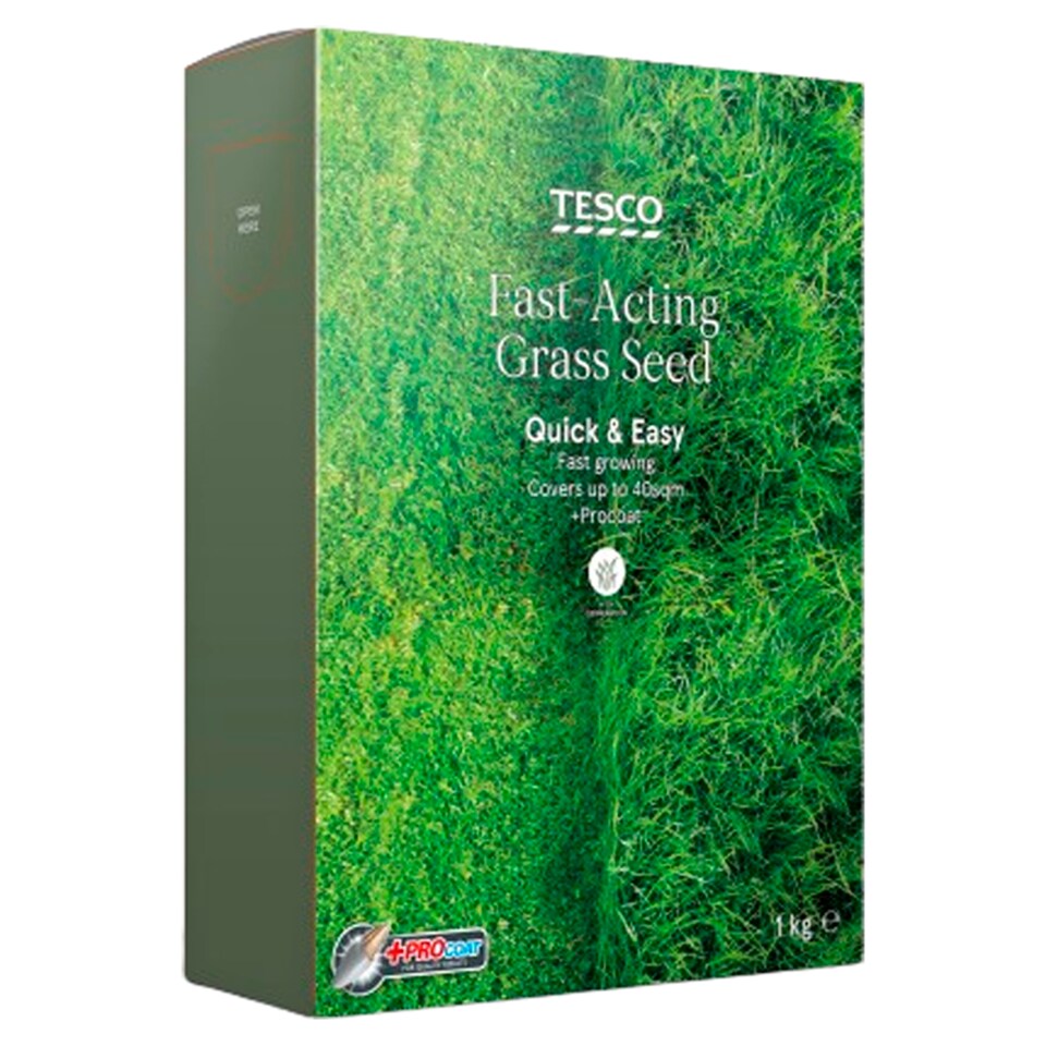 Tesco Fast Acting Lawn Seed 1KG