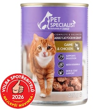 Pet Specialist Kousky se zvěřinou a kuřecím v omáčce 415g