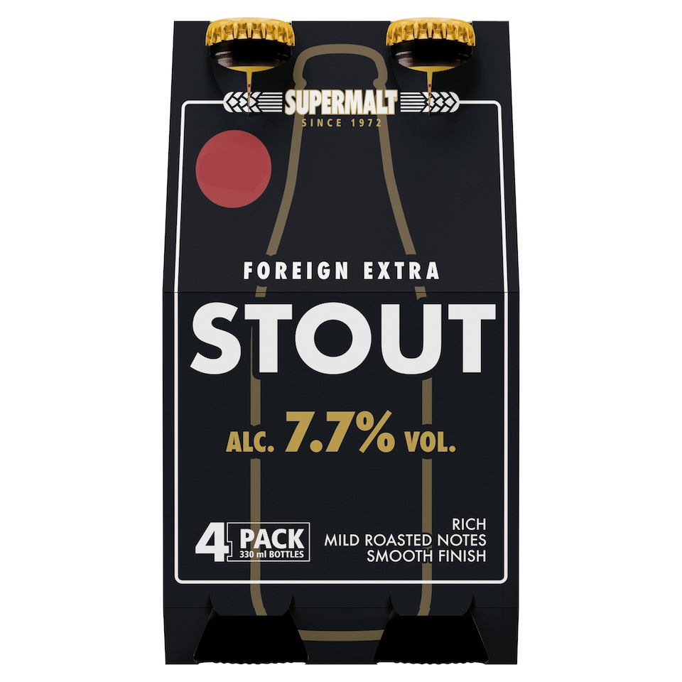 SUPERMALT STOUT 4X330ML.