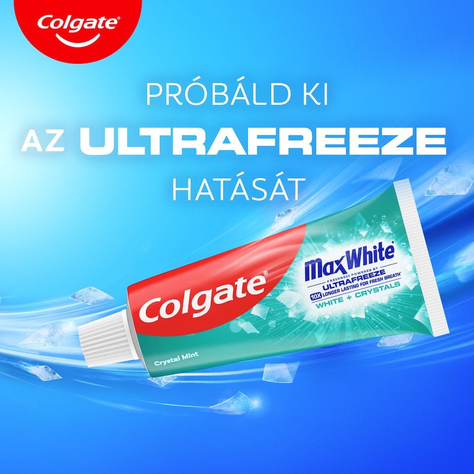 Colgate Max White White + Crystals fogkrém 75ml  1. kép