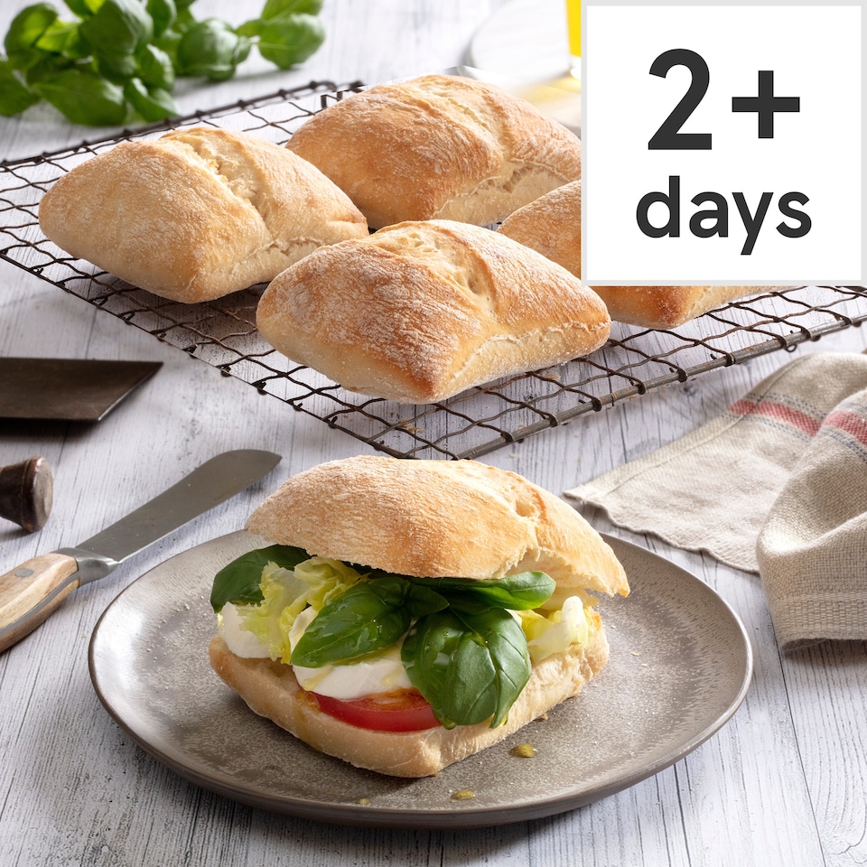 Tesco Ciabatta Roll 4 Pack