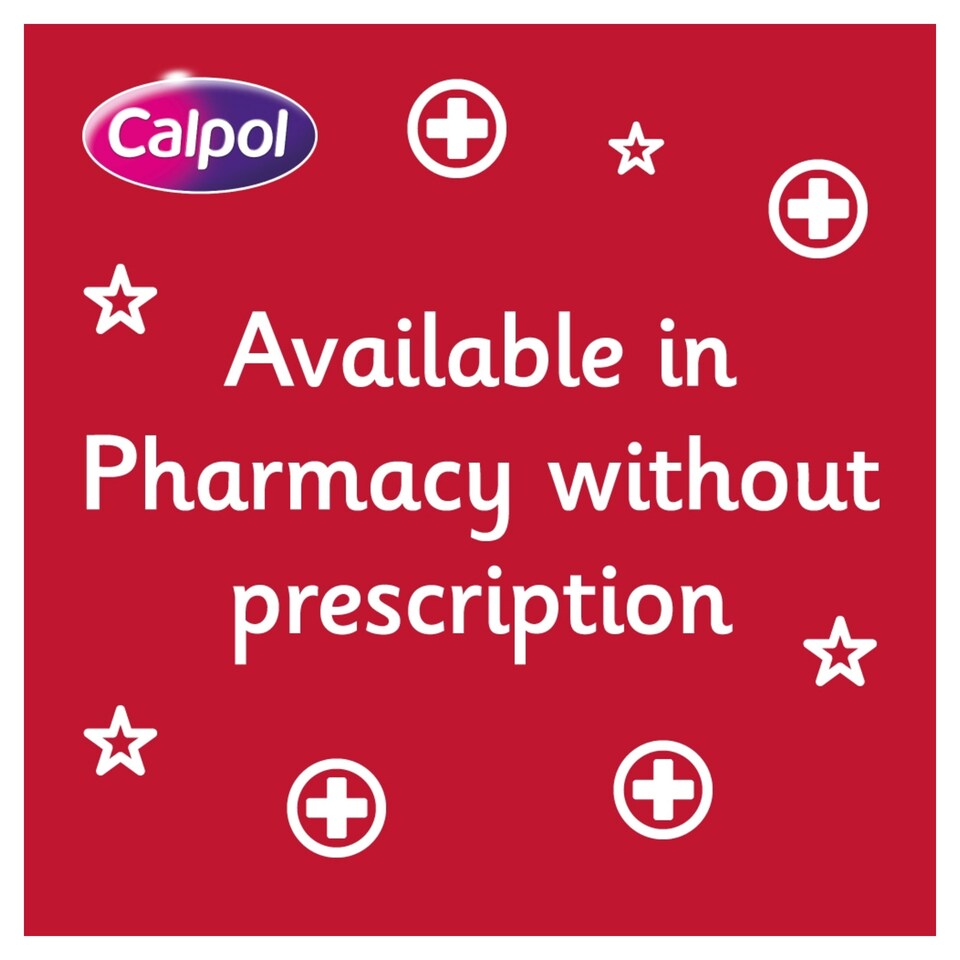image 1 of Calpol SixPlus Fastmelts Paracetamol Fever & Pain Relief - Strawberry 24s