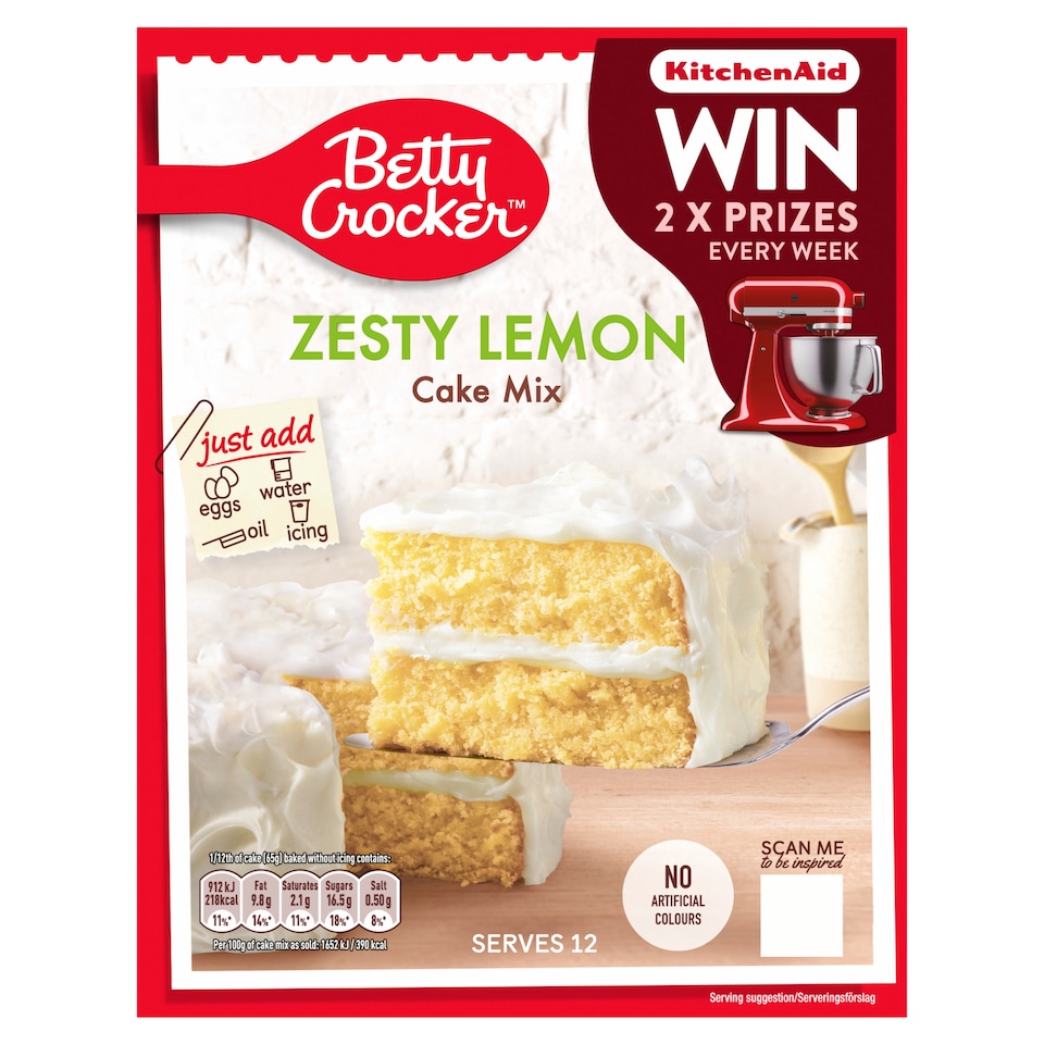 image 1 of Betty Crocker Cake Mix - Zesty Lemon 425g