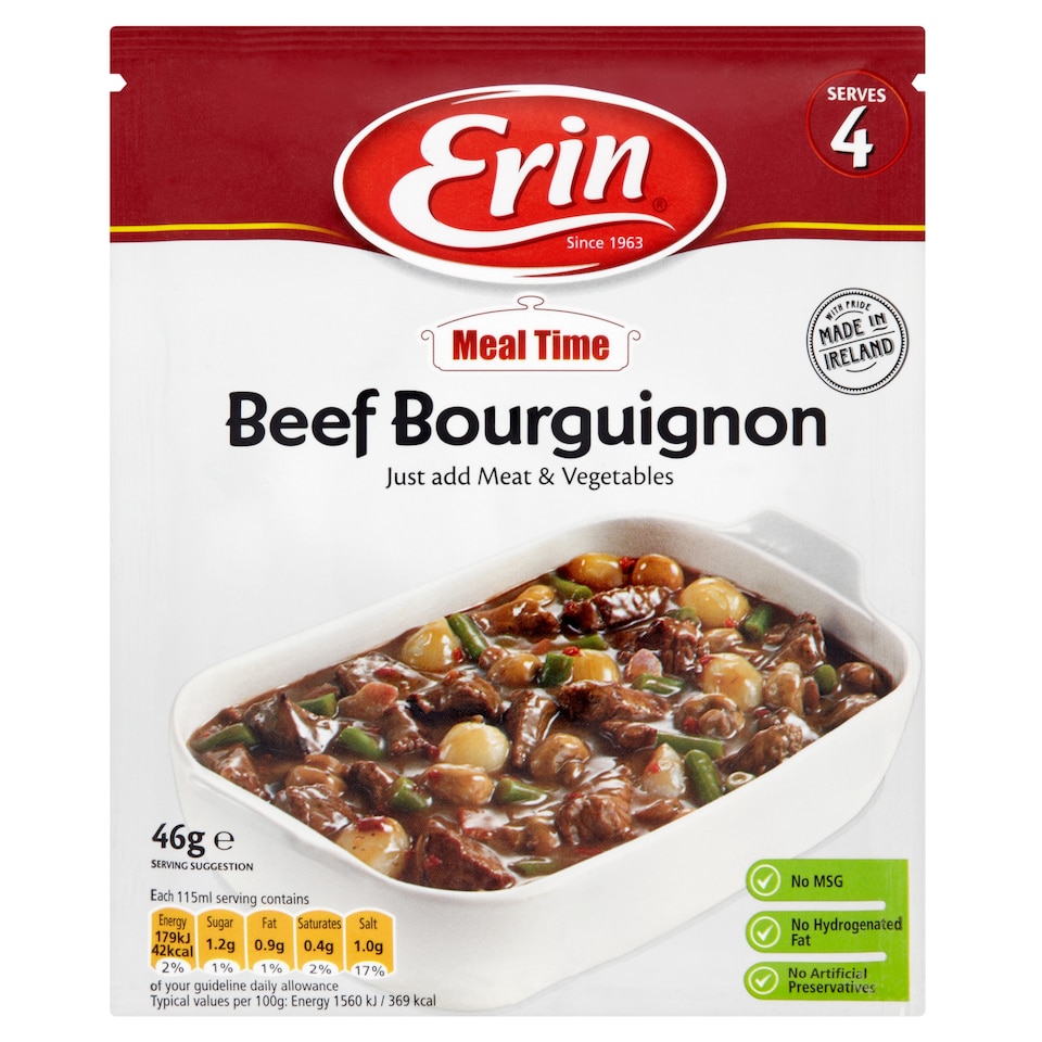 Erin Casserole Beef Bourguignon 46G