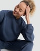 image 1 of F&F Active Crew Neck Drawstring Hem Sweatshirt in Blue