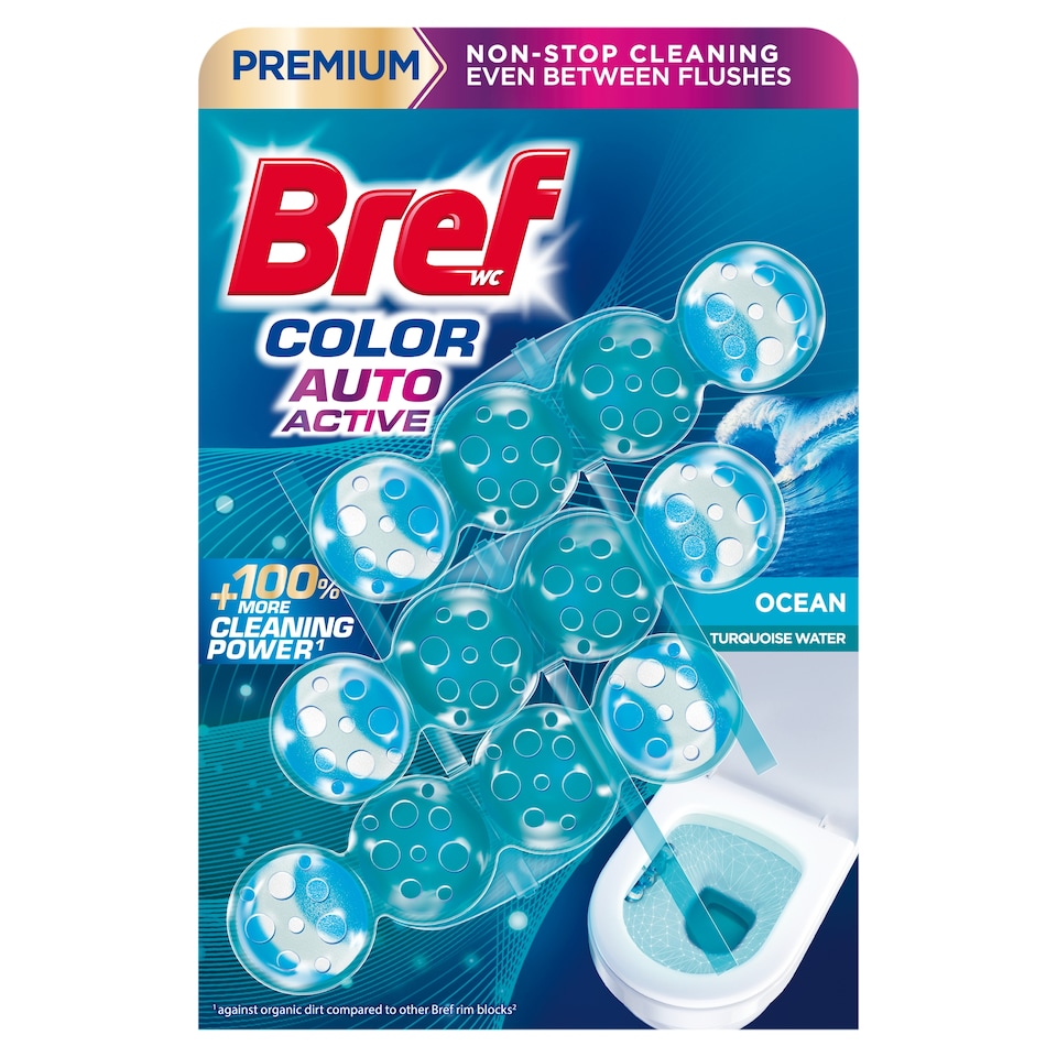 Bref Color Auto Active Ocean WC-frissítő 3 x 50 g  1. kép
